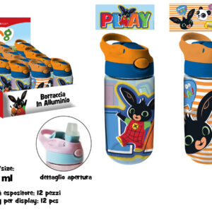 BORRACCIA TRASPARENTE CON CANNUCCIA IN SK 480 ML BING